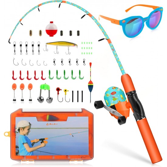 QudraKast Kids Ice Fishing Pole – Lightweight Marine-Themed Rod & Push-Button Reel Combo | Fun & Easy Setup QudraKast Kids Ice Fishing Pole – Lightweight Marine-Themed Rod & Push-Button Reel Combo | Fun & Easy Setup